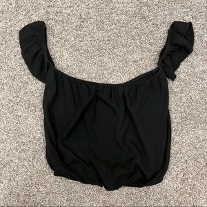 Brandy Melville/John Galt Black off shoulder top one size